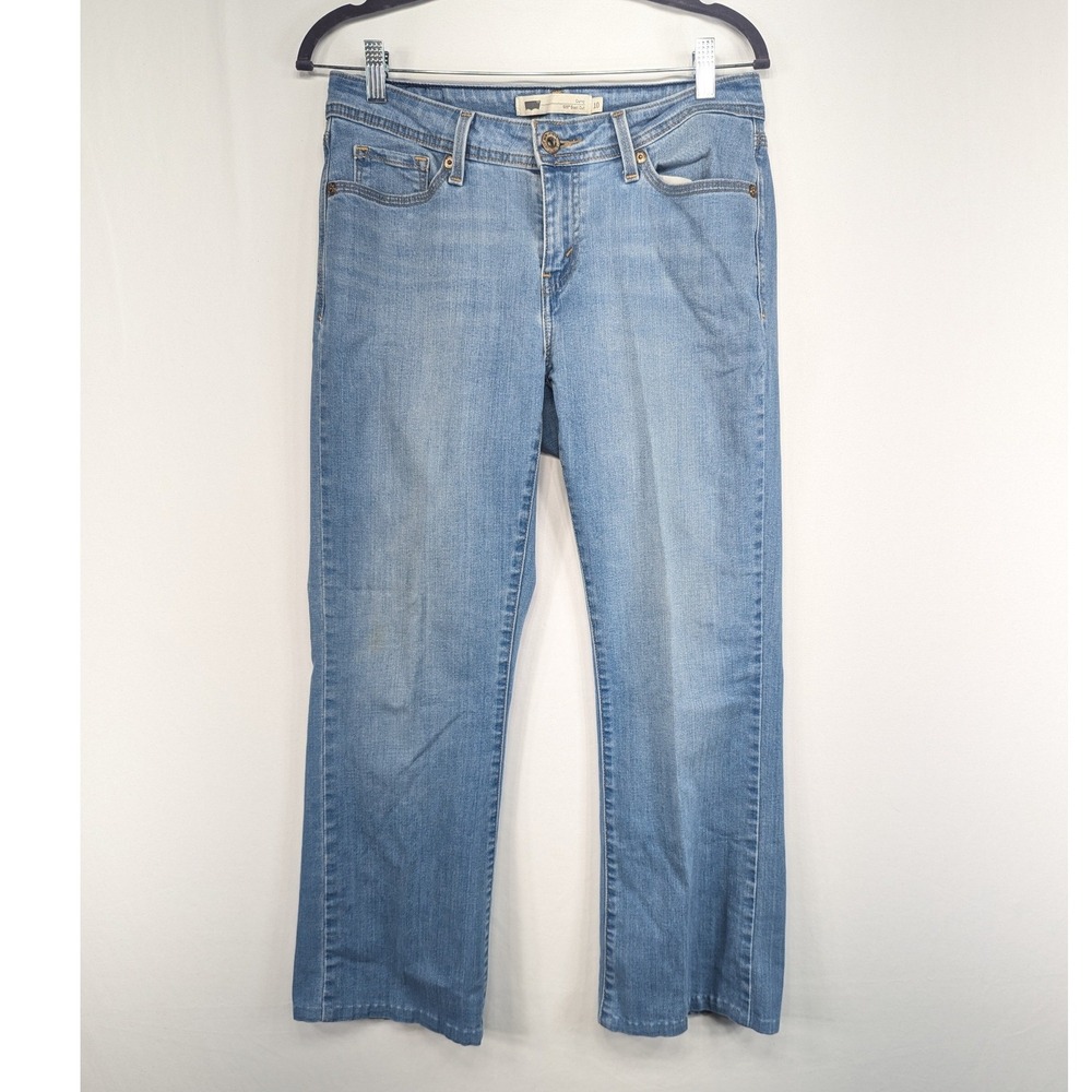 Levis 529 Curvy Boot Cut Jeans Womens 10 Medium Wash Blue Stretch Denim Mid Rise